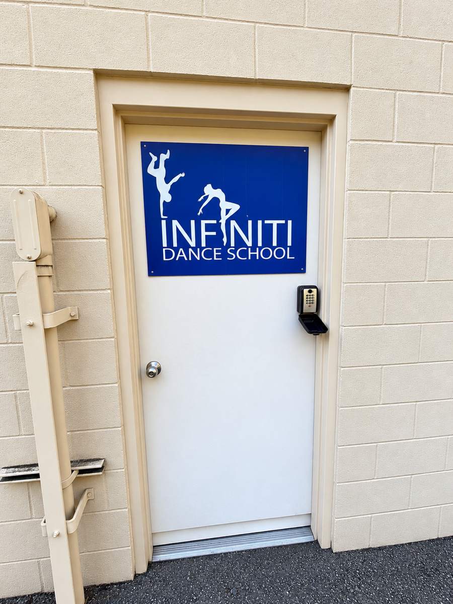 The back door with the lockbox